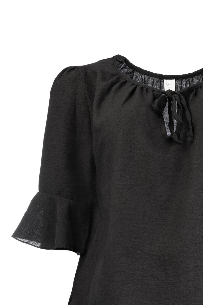 RIO WASHED CRINCLE WOVEN 25S4 U287 01 900 BLACK